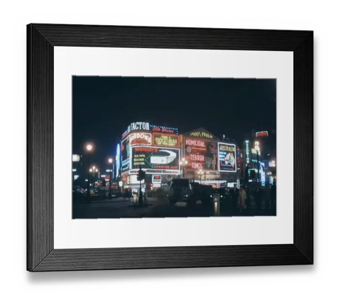 Framed Print : Night In Piccadilly Circus Framed Print : Night In Piccadilly Circus