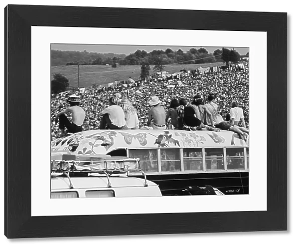 Hippy Bus at the Woodstock Music Festival 1969