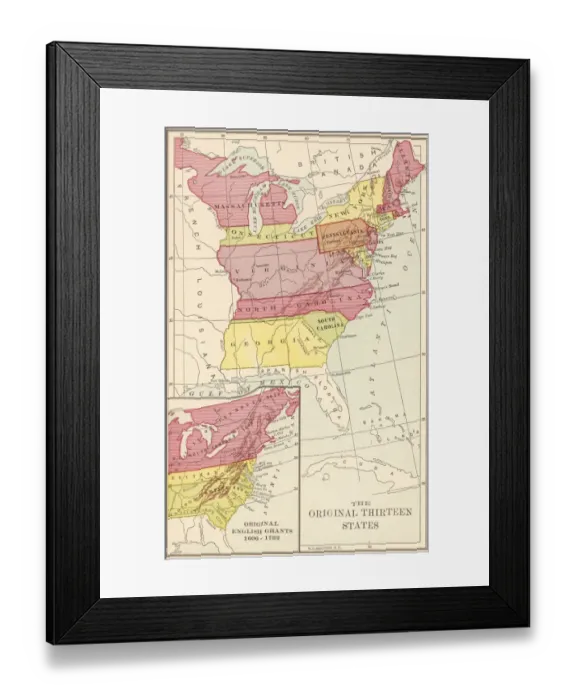 Framed Print : Thirteen States Framed Print : Thirteen States