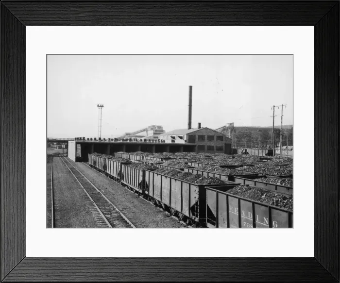 Framed Print : Raw Coal Yard Framed Print : Raw Coal Yard