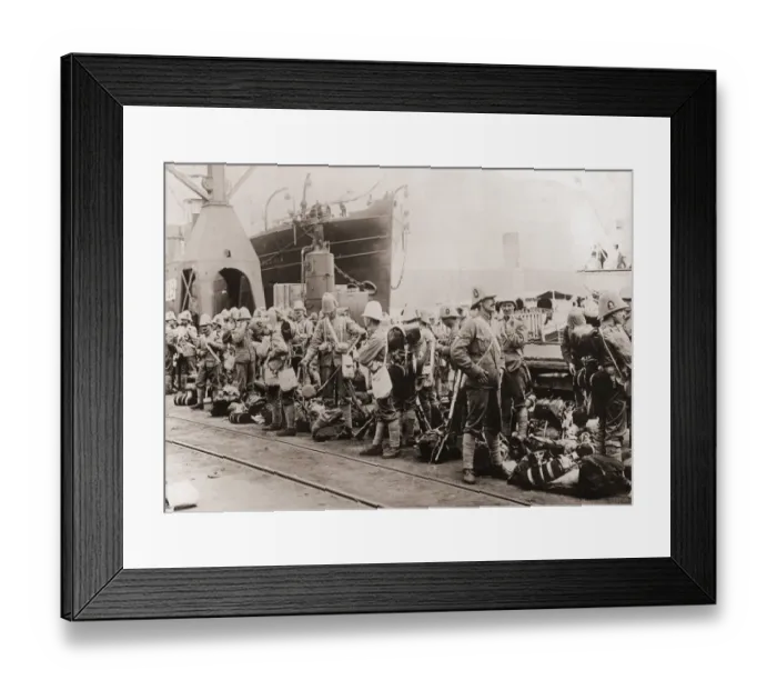 Framed Print : Boer War Troops Framed Print : Boer War Troops