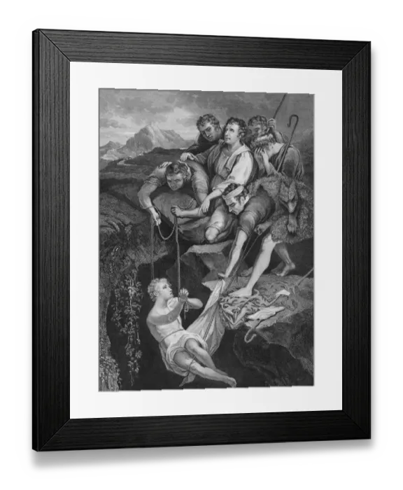 Framed Print : Joseph In The Pit Framed Print : Joseph In The Pit