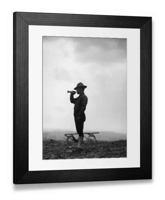 Framed Print : Lone Bugler