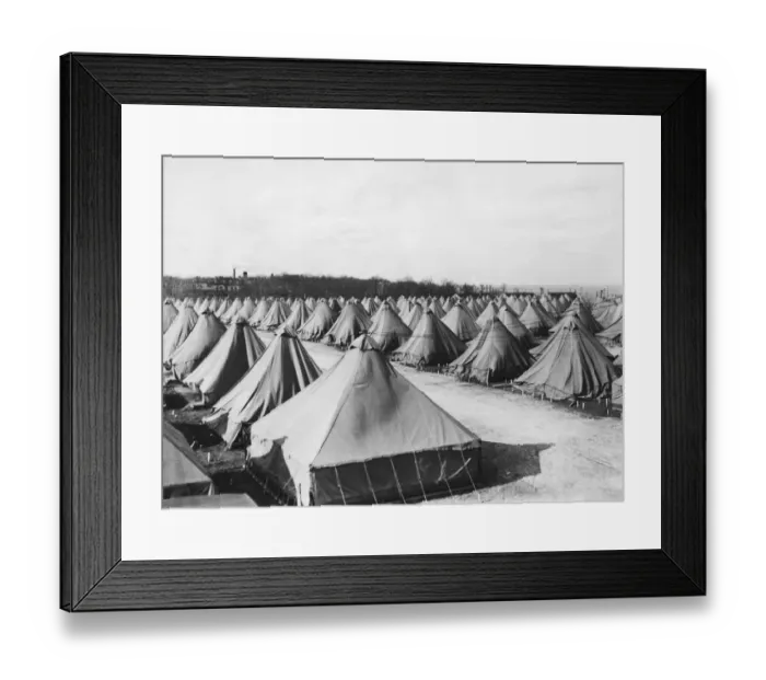 Framed Print : New Deal Encampment Framed Print : New Deal Encampment