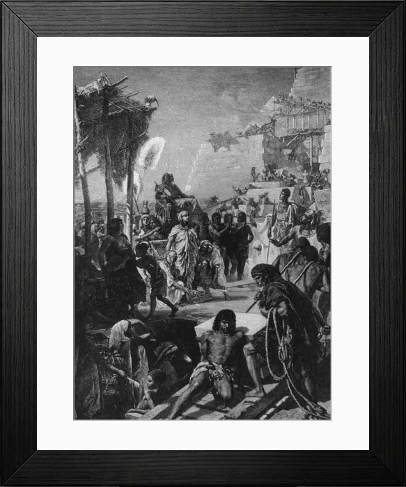 Framed Print : Pyramid Builders Framed Print : Pyramid Builders