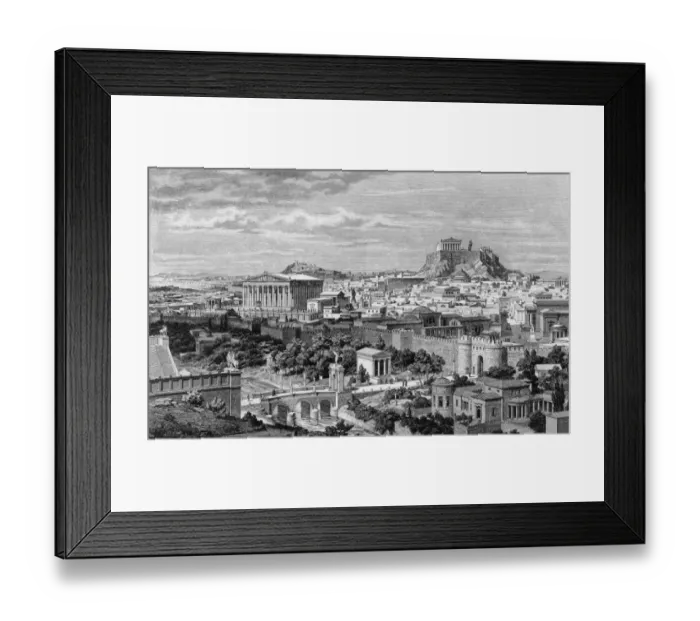 Framed Print : Athens Under Hadrian Framed Print : Athens Under Hadrian