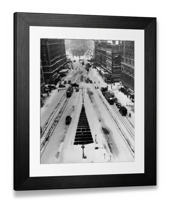 Framed Print : Wintery Times Square Framed Print : Wintery Times Square