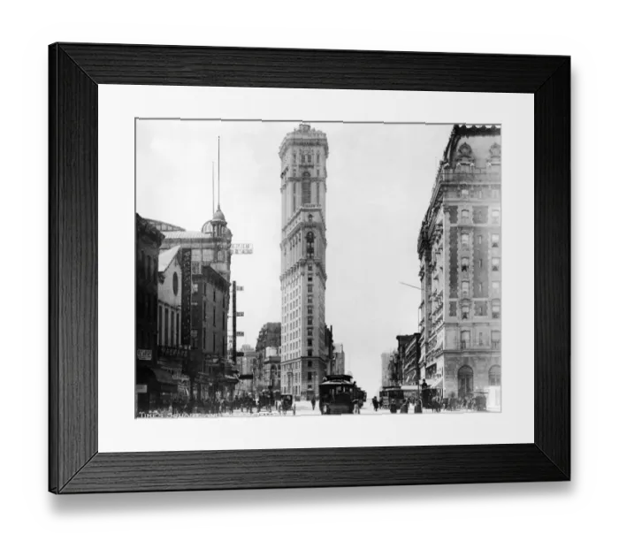Framed Print : Early Times Square
