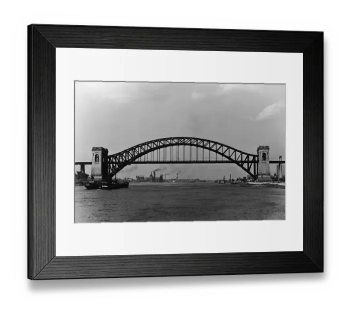 Framed Print : Hell Gate Bridge In Queens, mid 20th Century Framed Print : Hell Gate Bridge In Queens, mid 20th Century
