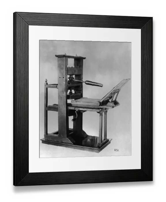 Framed Print : Old Style Printing Press Framed Print : Old Style Printing Press