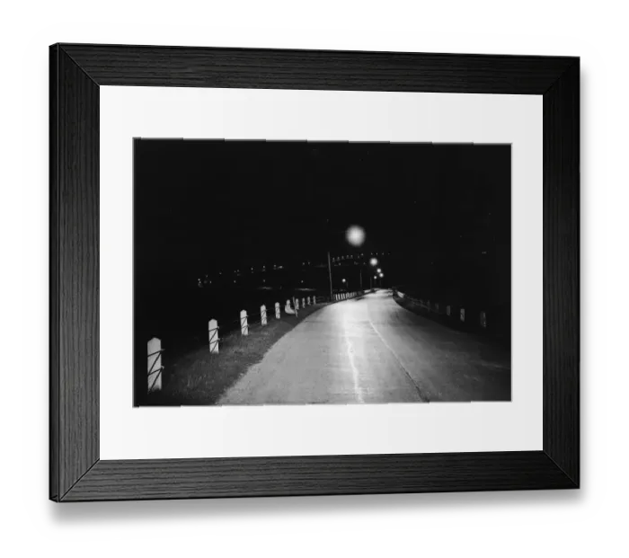 Framed Print : Duanesburg Highway At Night Framed Print : Duanesburg Highway At Night