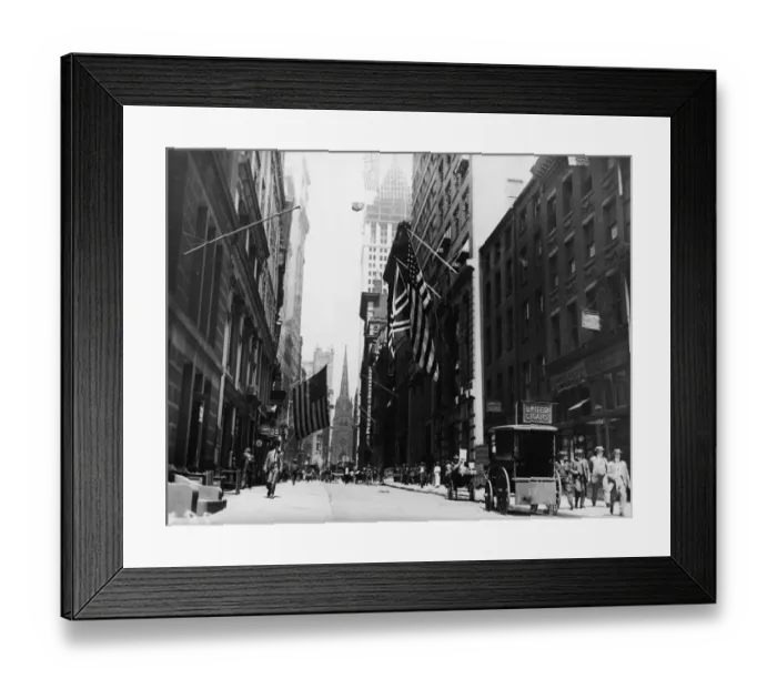 Framed Print : Wall Street Framed Print : Wall Street