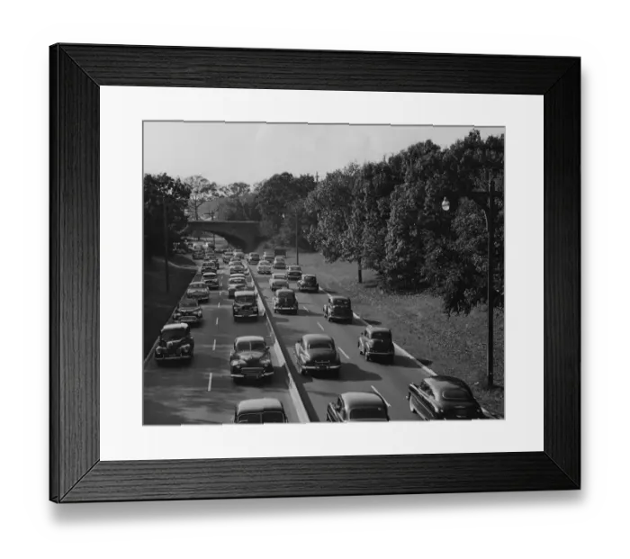 Framed Print : Weekday Traffic Framed Print : Weekday Traffic