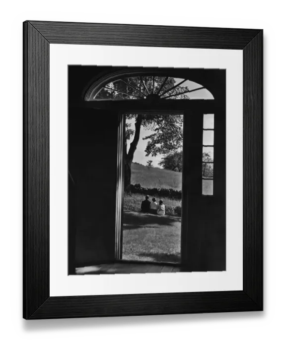 Framed Print : Sitting Outside