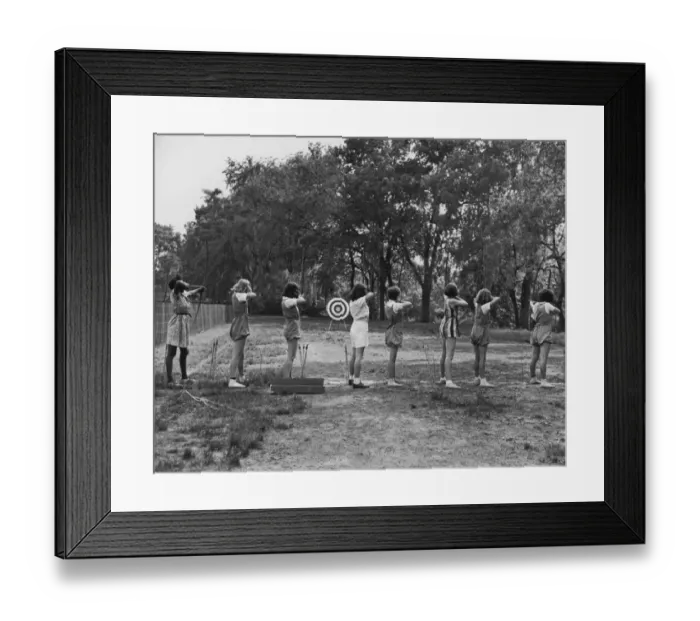 Framed Print : Archery Lesson Framed Print : Archery Lesson