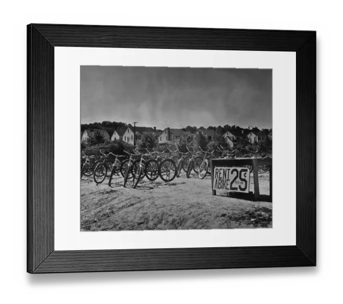 Framed Print : Rent A Bike Framed Print : Rent A Bike