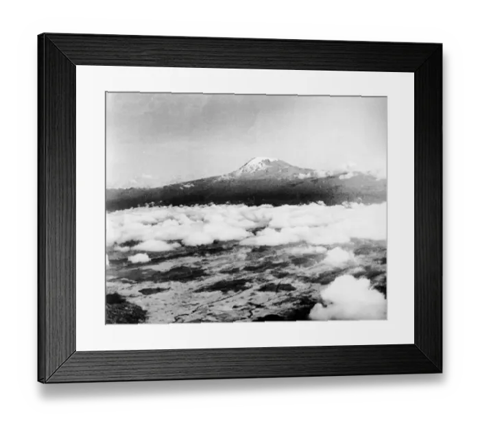 Framed Print : Aerial View Of Mt. Kilimanjaro Framed Print : Aerial View Of Mt. Kilimanjaro