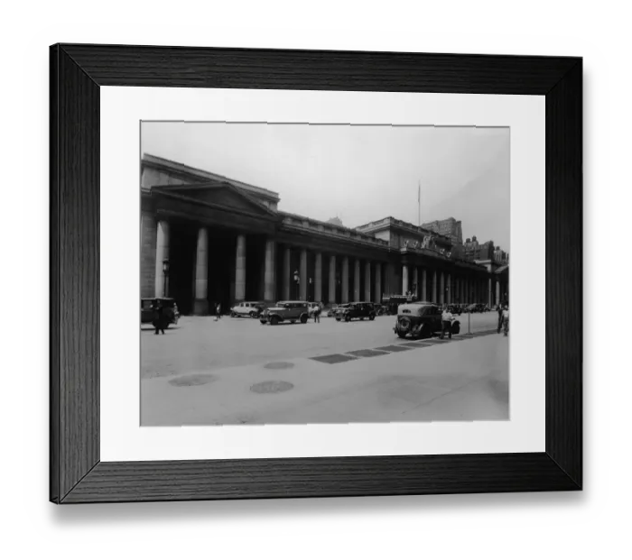 Framed Print : View Of Penn Station From Seventh Avenue Framed Print : View Of Penn Station From Seventh Avenue