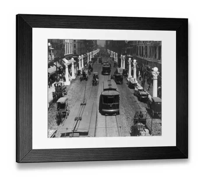 Framed Print : North Along Van Buren Street Framed Print : North Along Van Buren Street