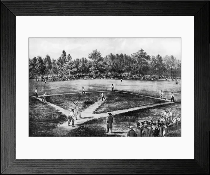 Framed Print : The American National Game of Baseball Framed Print : The American National Game of Baseball
