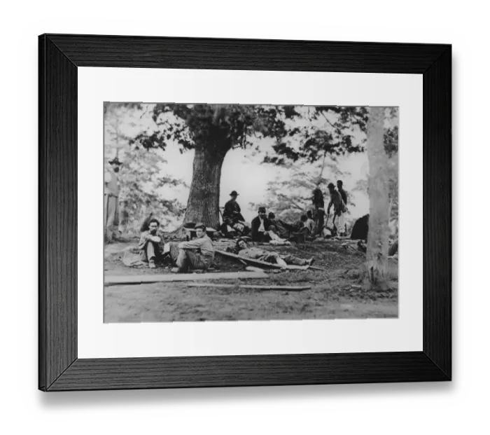 Framed Print : American Civil War Wounded Framed Print : American Civil War Wounded