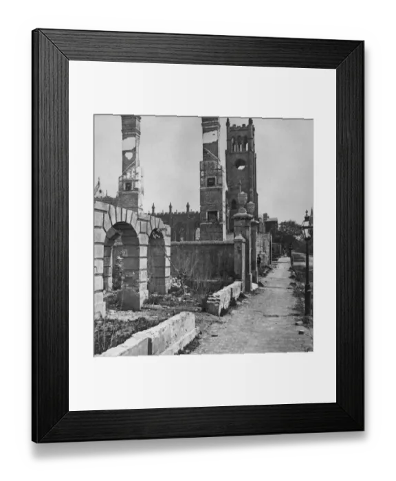 Framed Print : Cathedral Ruins In Charleston Framed Print : Cathedral Ruins In Charleston