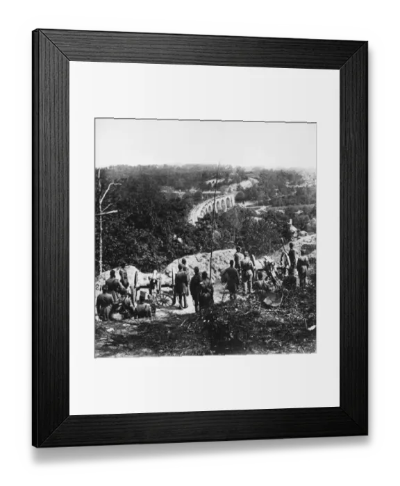 Framed Print : Confederate Entrenchments Framed Print : Confederate Entrenchments