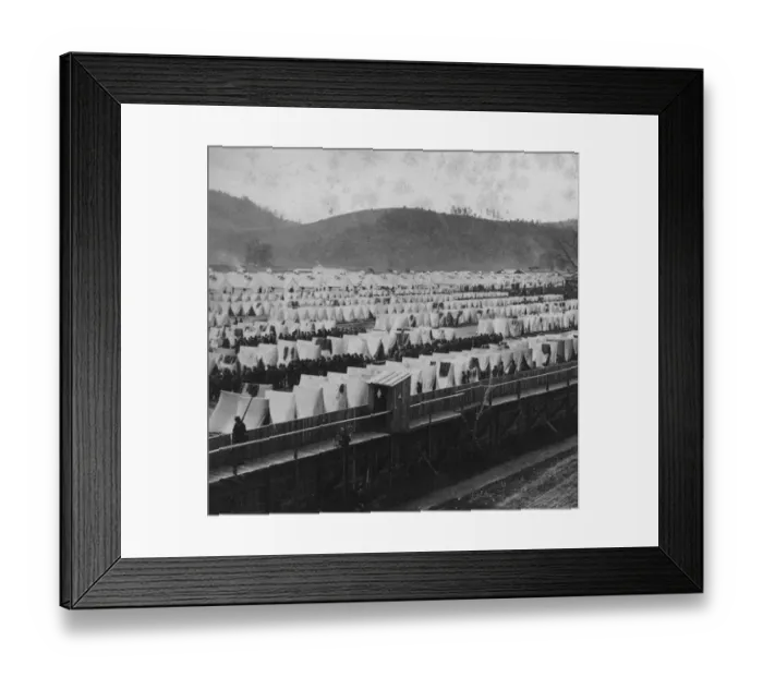 Framed Print : Elmira Prisoner-Of-War Camp