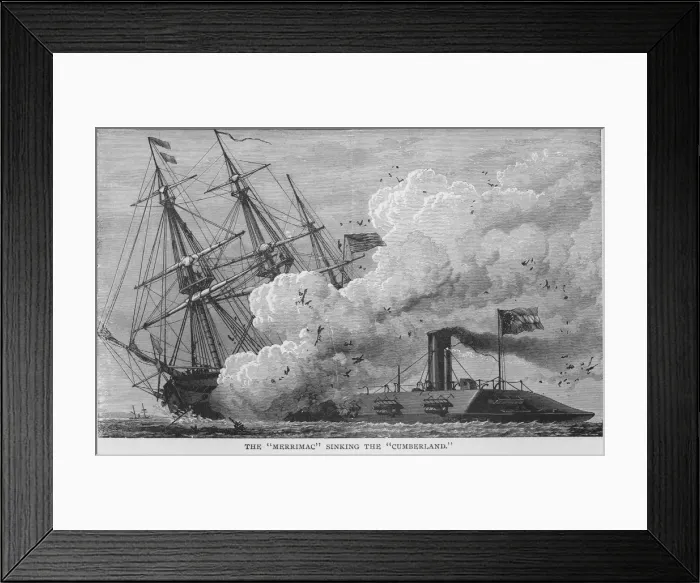 Framed Print : Sinking Of Cumberland Framed Print : Sinking Of Cumberland