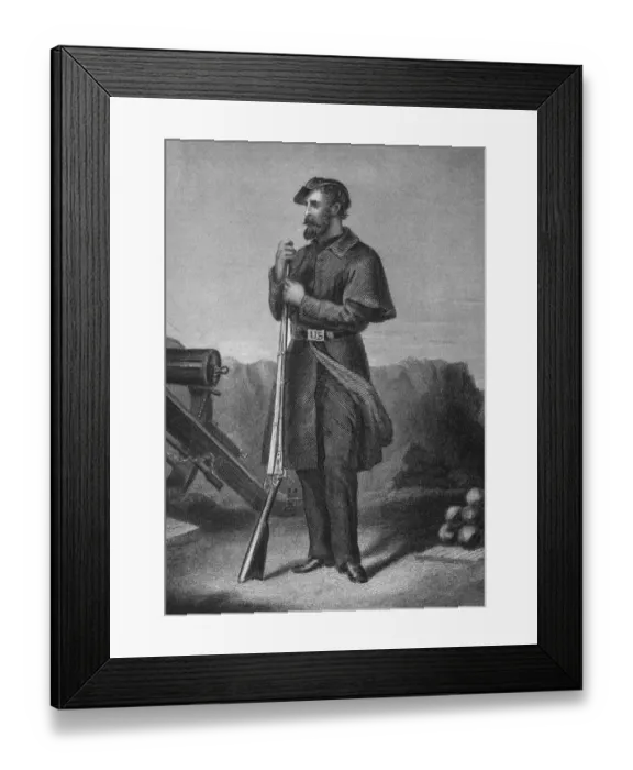 Framed Print : Union Volunteer Soldier Framed Print : Union Volunteer Soldier