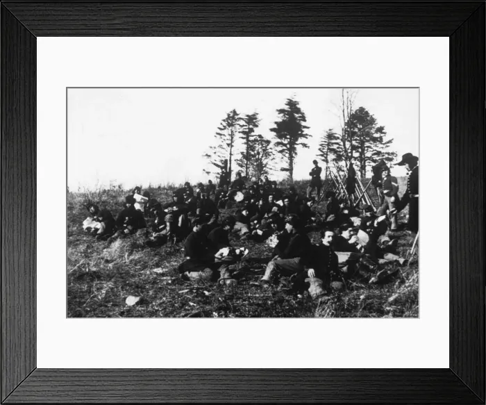 Framed Print : Soldiers relaxing Framed Print : Soldiers relaxing