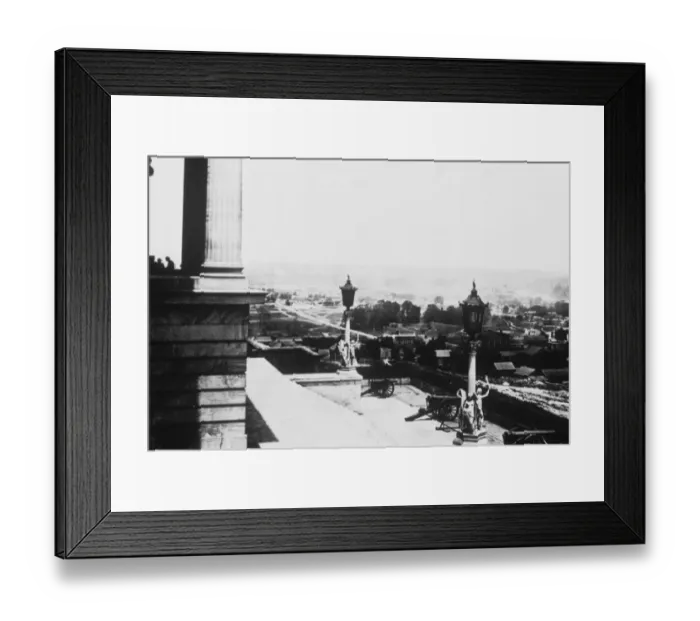 Framed Print : Ruins. A general view of ruins from the capital in Nashville Framed Print : Ruins. A general view of ruins from the capital in Nashville