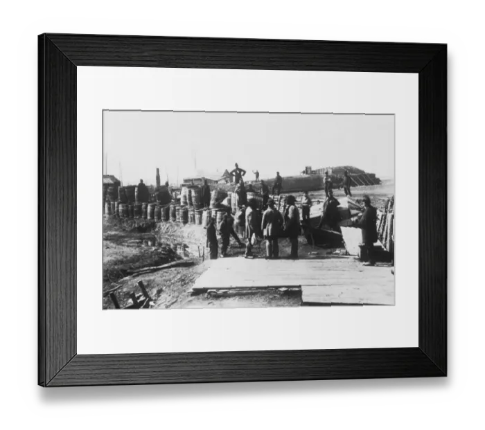 Framed Print : Confederate Fortifications