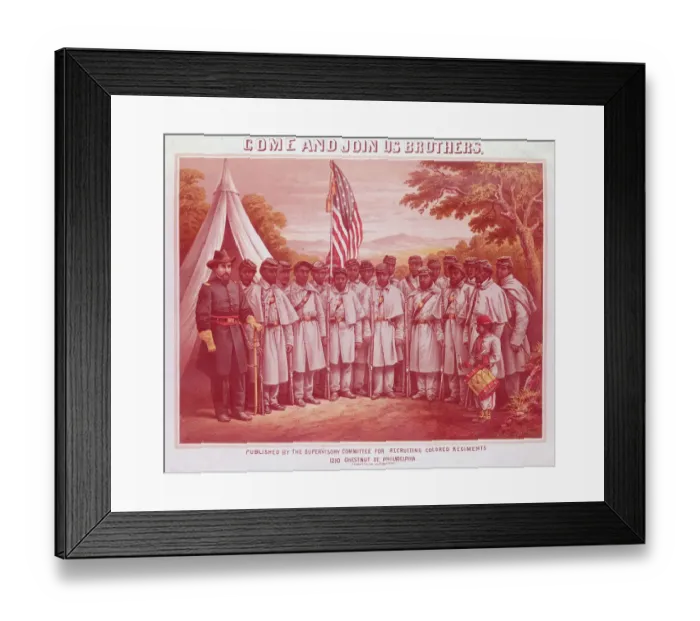 Framed Print : Black Regiments