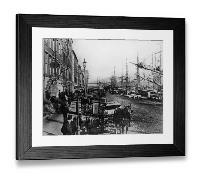 Framed Print : South Street Seaport New York Framed Print : South Street Seaport New York