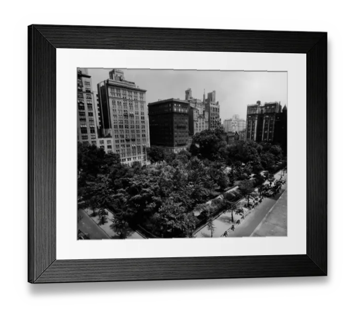 Framed Print : Aerial View of Gramercy Park Framed Print : Aerial View of Gramercy Park