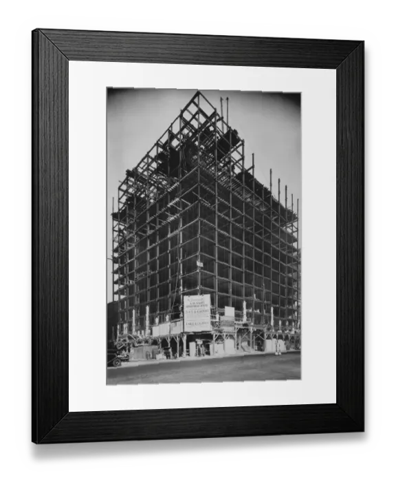 Framed Print : Apartment Block Construction Framed Print : Apartment Block Construction