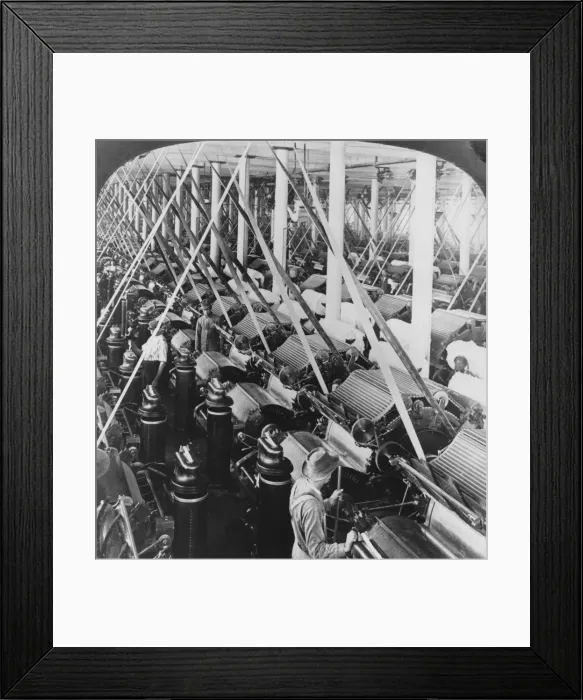 Framed Print : White Oak Cotton Mills Framed Print : White Oak Cotton Mills