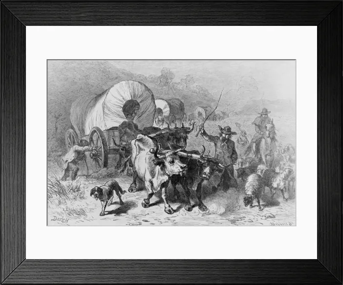 Framed Print : Wagon Train Framed Print : Wagon Train