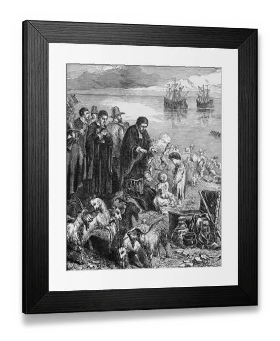 Framed Print : Pilgrim Fathers Framed Print : Pilgrim Fathers