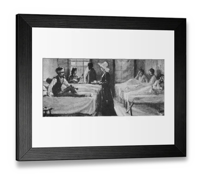 Framed Print : Nuns Treating the Wounded Framed Print : Nuns Treating the Wounded