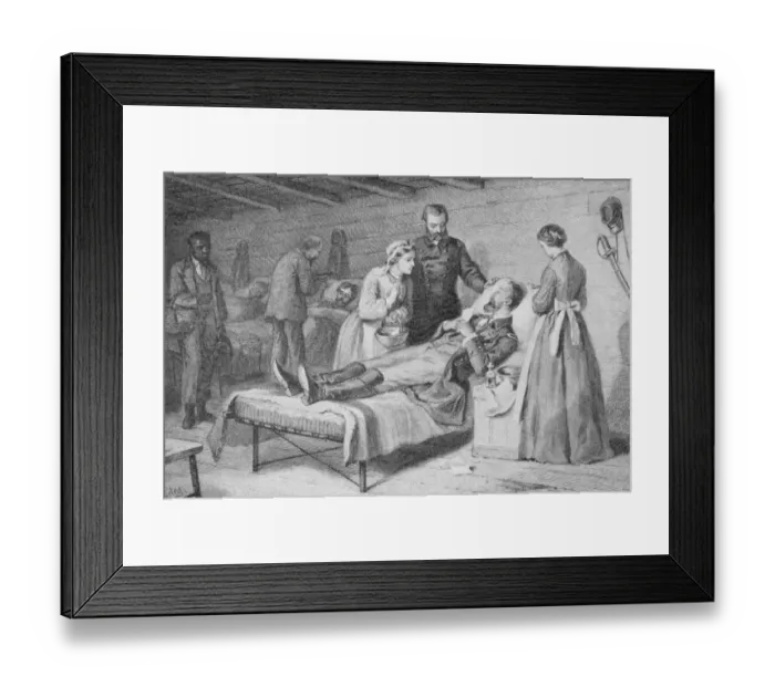 Framed Print : The Dying Soldier Framed Print : The Dying Soldier