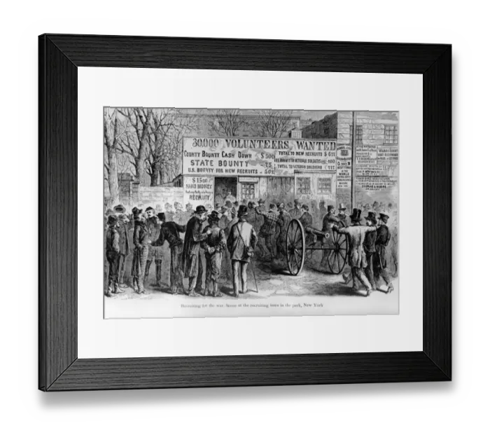 Framed Print : Recruiting for War Framed Print : Recruiting for War