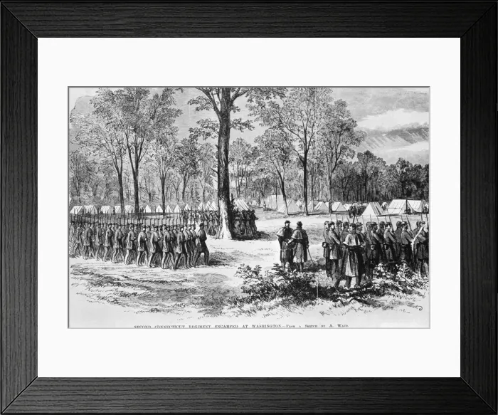Framed Print : Second Connecticut Regiment Framed Print : Second Connecticut Regiment