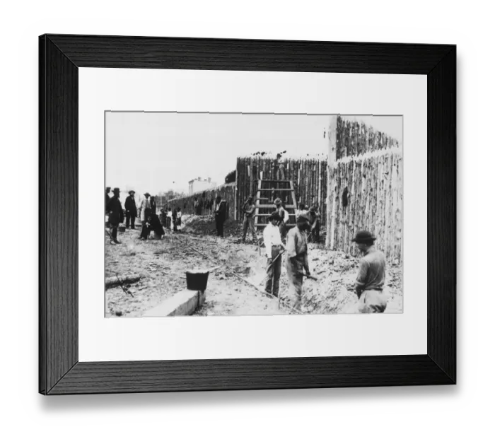 Framed Print : Barricades on Duke Street