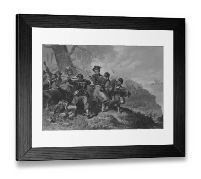 Framed Print : Battle of Balls Bluff Framed Print : Battle of Balls Bluff