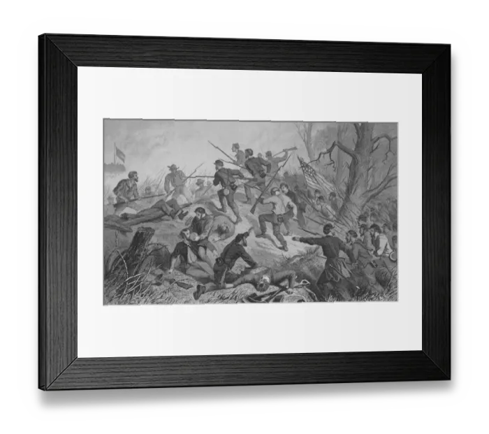 Framed Print : Charge on Fort Donelson