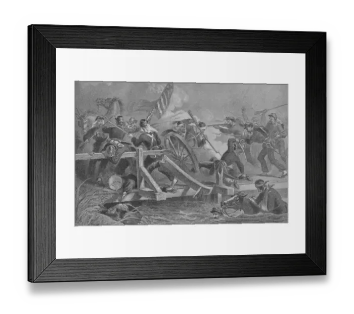 Framed Print : Retreat from Manassas Bridge Framed Print : Retreat from Manassas Bridge