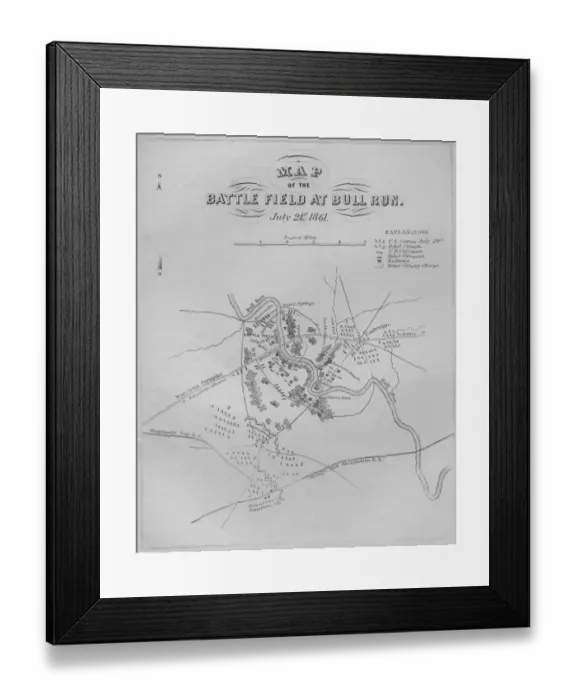 Framed Print : Battle Field at Bull Run Framed Print : Battle Field at Bull Run