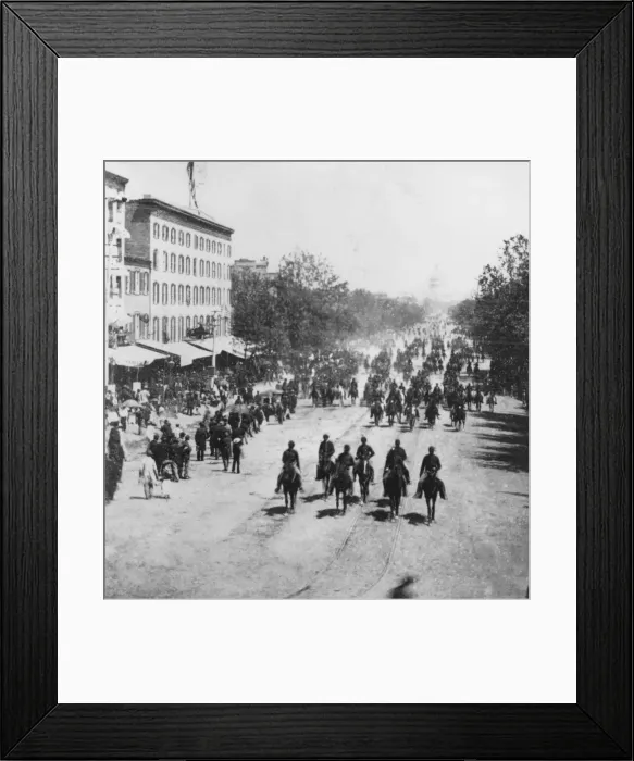 Framed Print : Post War Parade Framed Print : Post War Parade